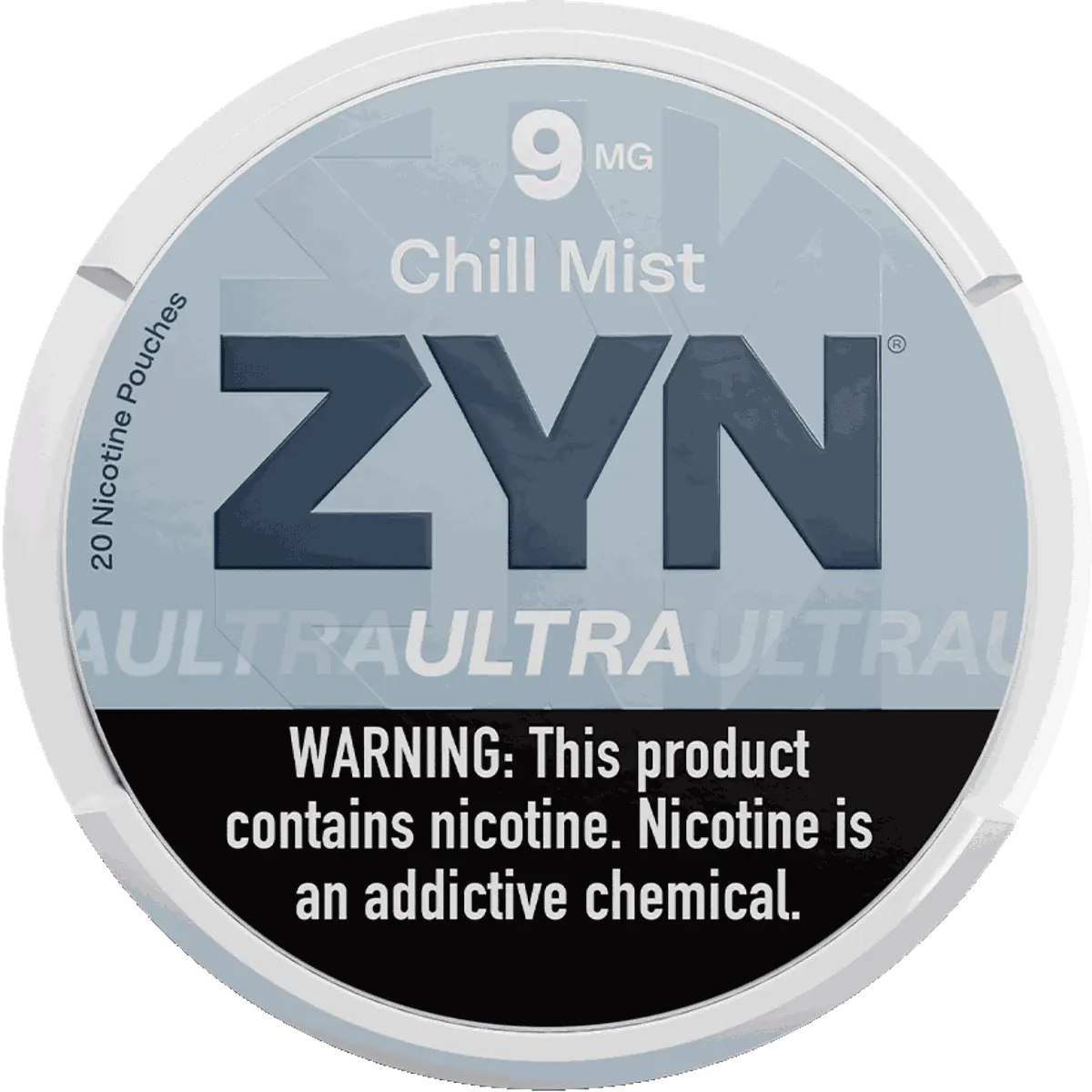 Chill Mist - ZYN Ultra Nicotine Pouches - 20ct
