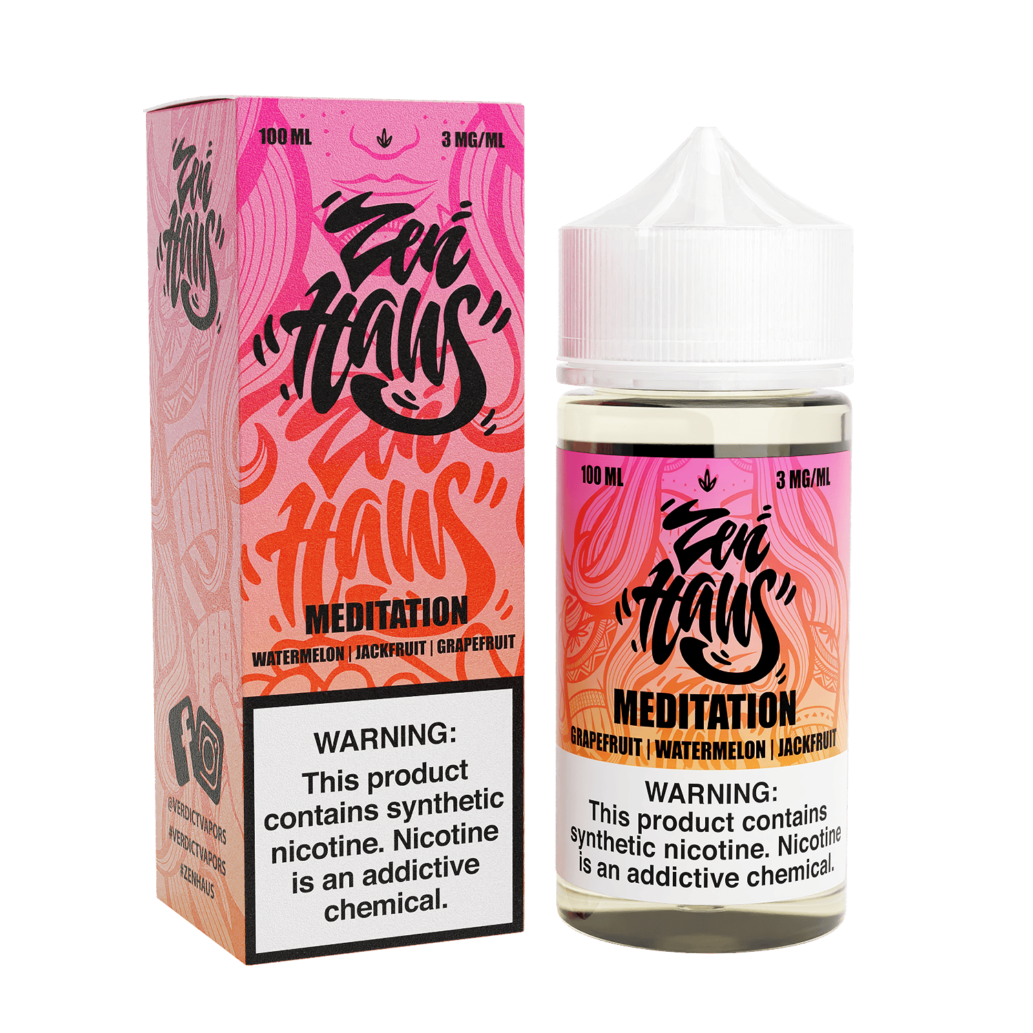 Meditation Vape Juice by Zen Haus – Grapefruit Watermelon