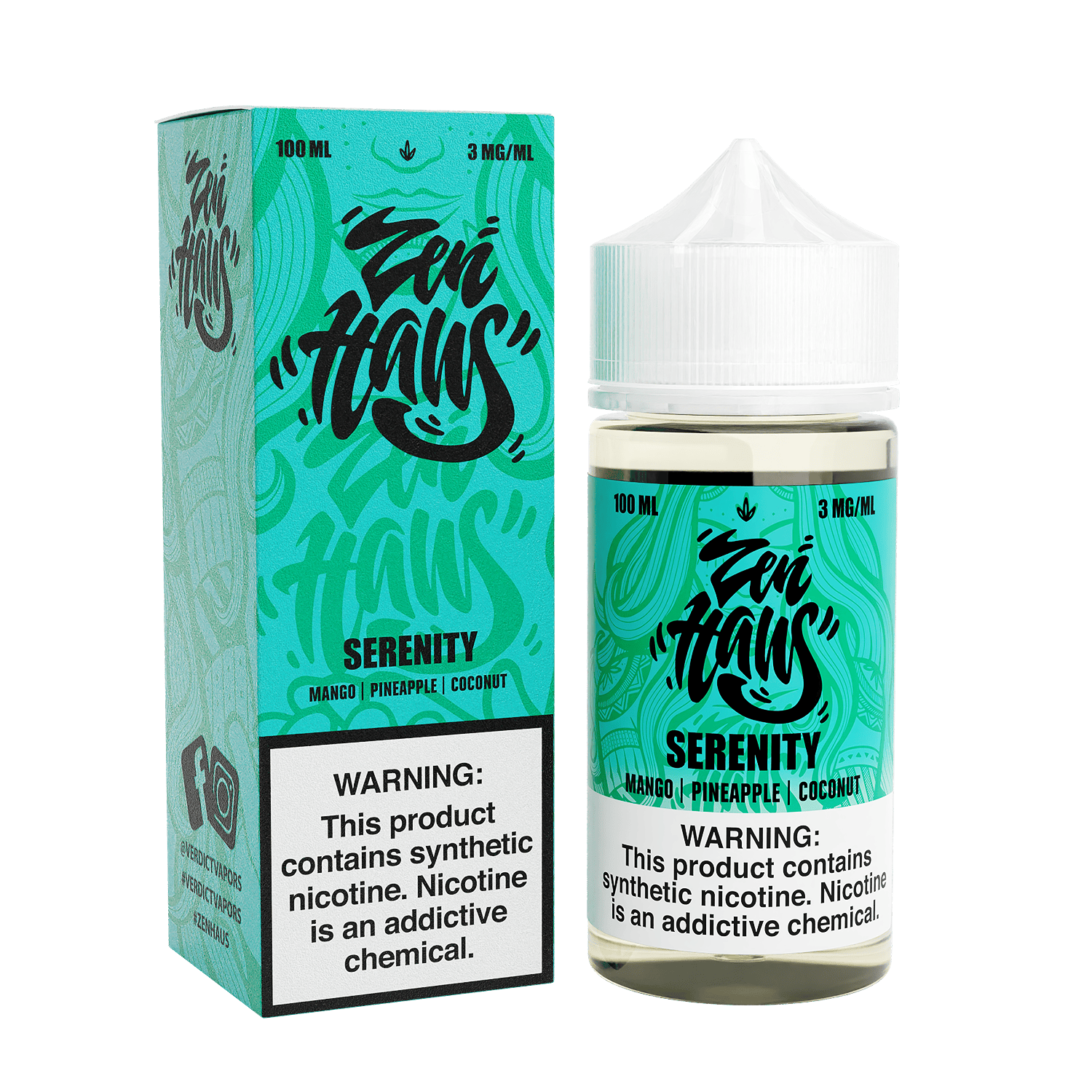 Serenity by Zen Haus 100mL  Mango Pineapple Coconut  Giant Vapes