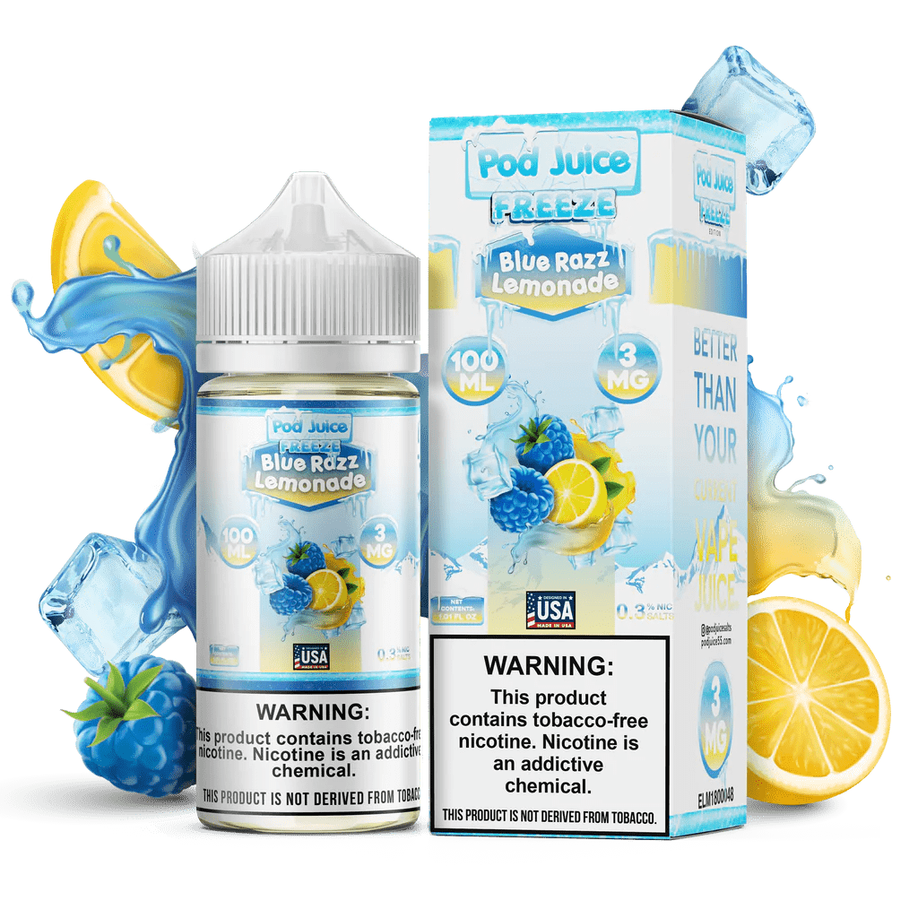 Blue Razz Lemonade FREEZE - Pod Juice - Vape Juice | Giant Vapes Blue Razz Lemonade FREEZE - Pod Juice - Vape Juice | Giant Vapes