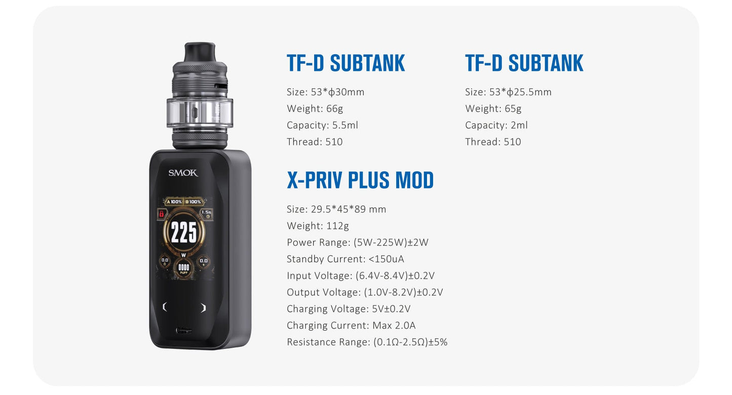 SMOK X-Priv Plus 225W Starter Kit