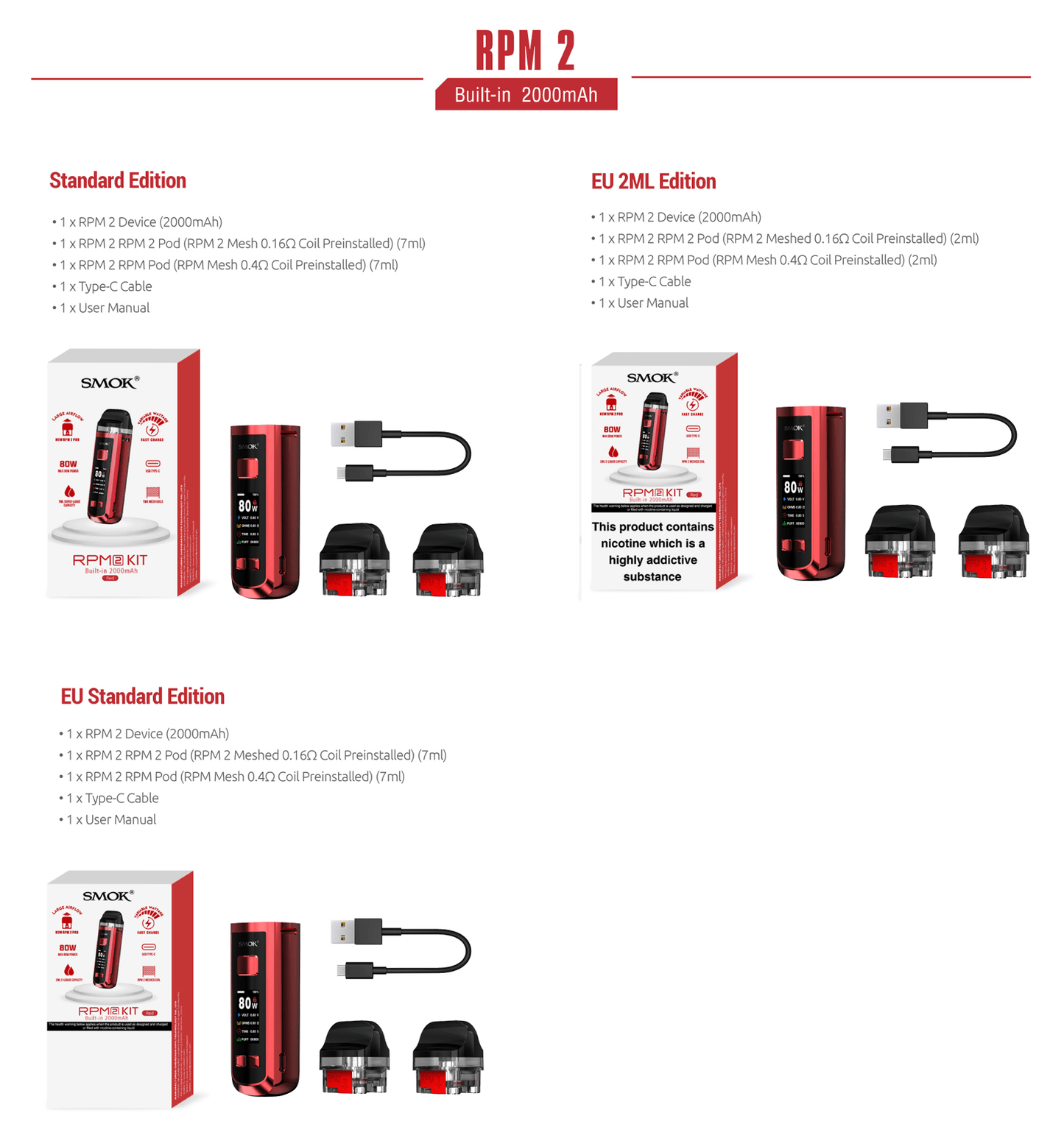 SMOK RPM 2 Pod Mod Kit