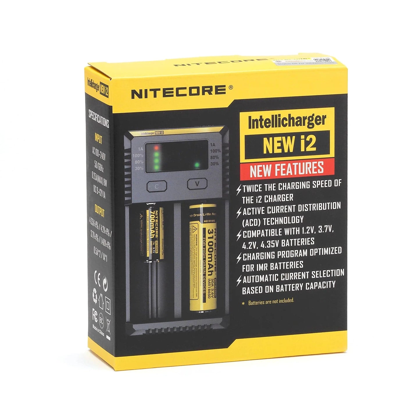 NITECORE i2 Battery Charger (2-Bay)