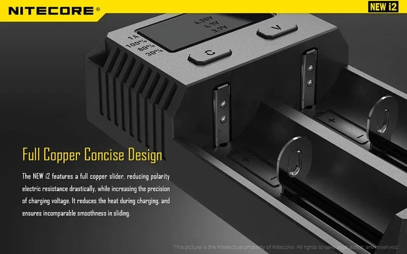 NITECORE i2 Battery Charger (2-Bay)