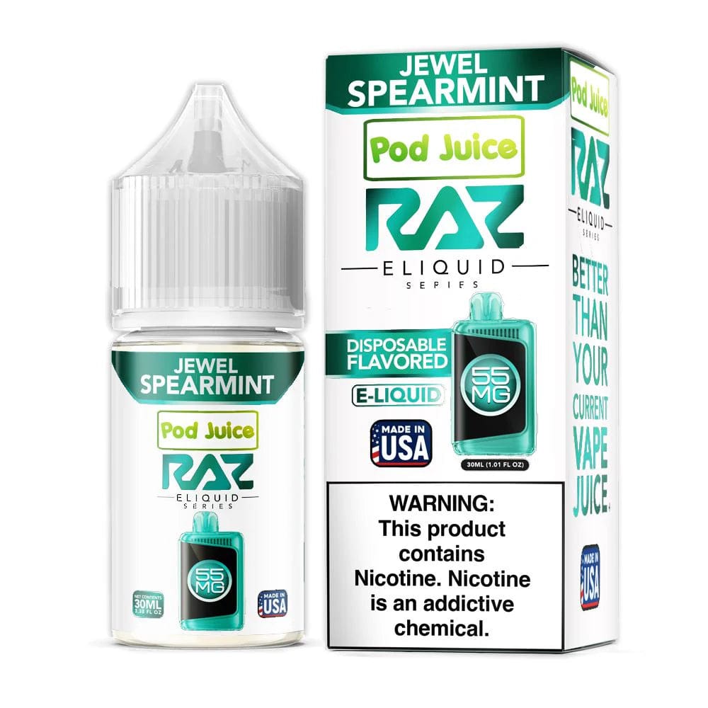 Jewel Spearmint SALT - Pod Juice x Raz E-Liquid - 30mL