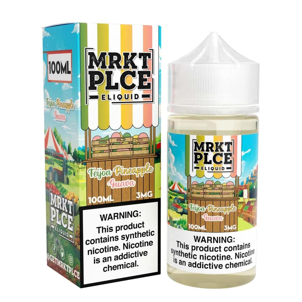 6ml vape juice Feijoa Pineapple Guava - MRKT PLCE - Vape Juice
