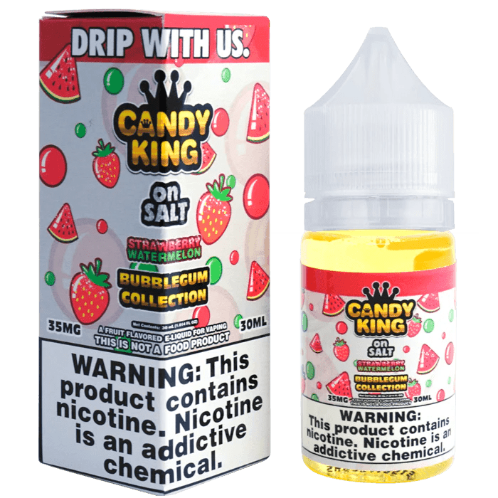 Strawberry Watermelon SALT - Bubblegum Series - Candy King|Giant Vapes Strawberry Watermelon SALT - Bubblegum Series - Candy King|Giant Vapes