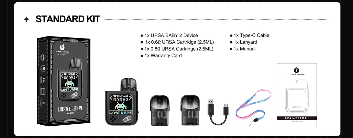 Lost Vape Ursa Baby 2 22W Pod System