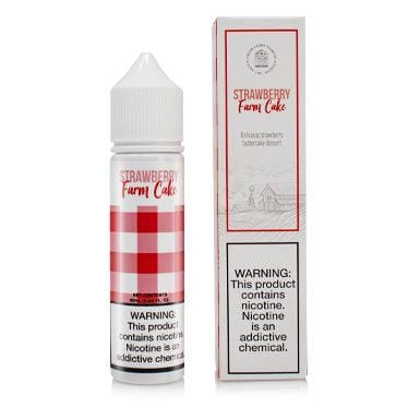 Fresh Farms Eliquid - Strawberry Farm Cake eliquid bottle with box
