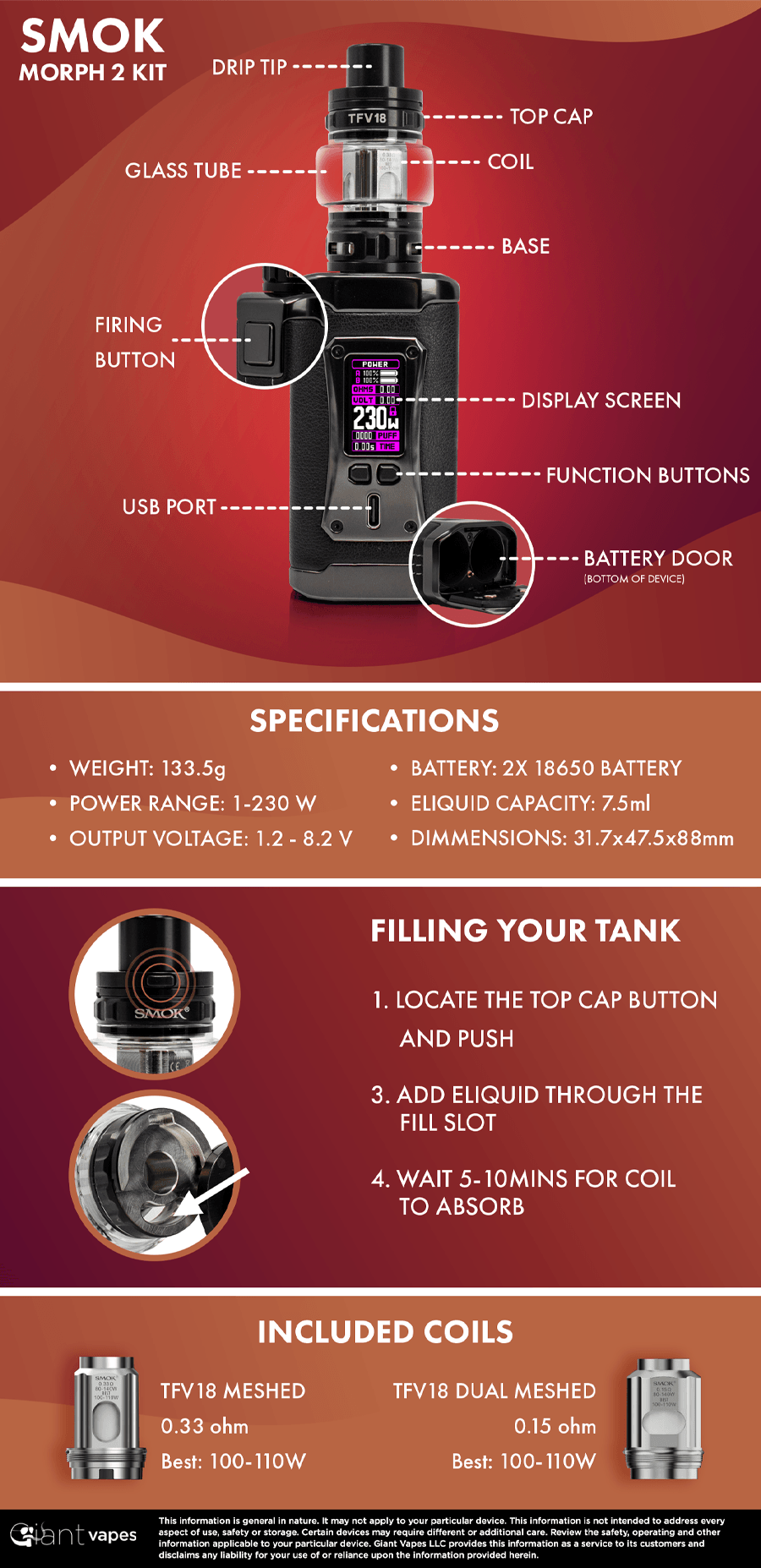 Infographc SMOK Morph 2 Kit