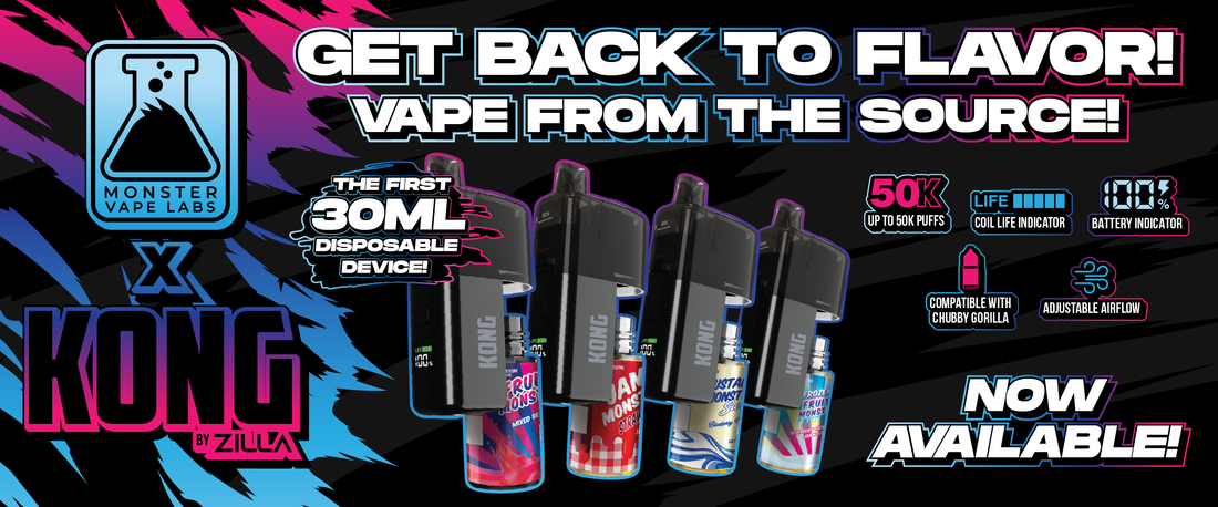 Monster Vape Labs x Kong 50K Disposable | Now at Giant Vapes Monster Vape Labs x Kong 50K Disposable | Now at Giant Vapes
