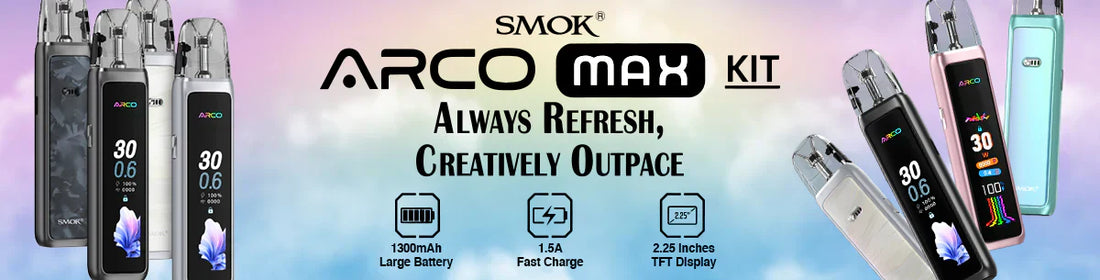 SMOK ARCO MAX 30W Pod Kit Review | Features, Performance & Shop Now Giant Vapes SMOK ARCO MAX 30W Pod Kit Review | Features, Performance & Shop Now Giant Vapes