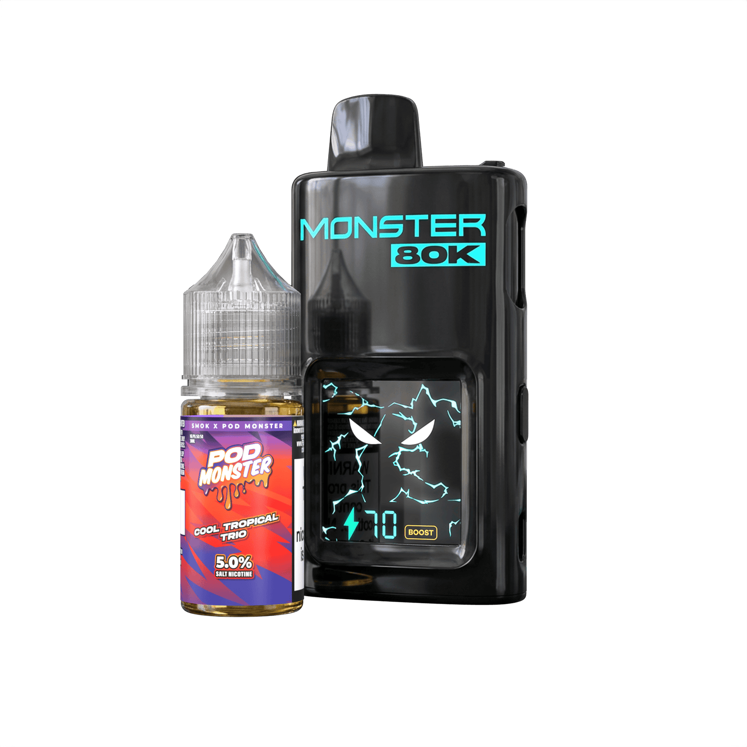 Pod Monster x Smok 80K Refillable Disposable Giant Vapes Pod Monster x Smok 80K Refillable Disposable Giant Vapes