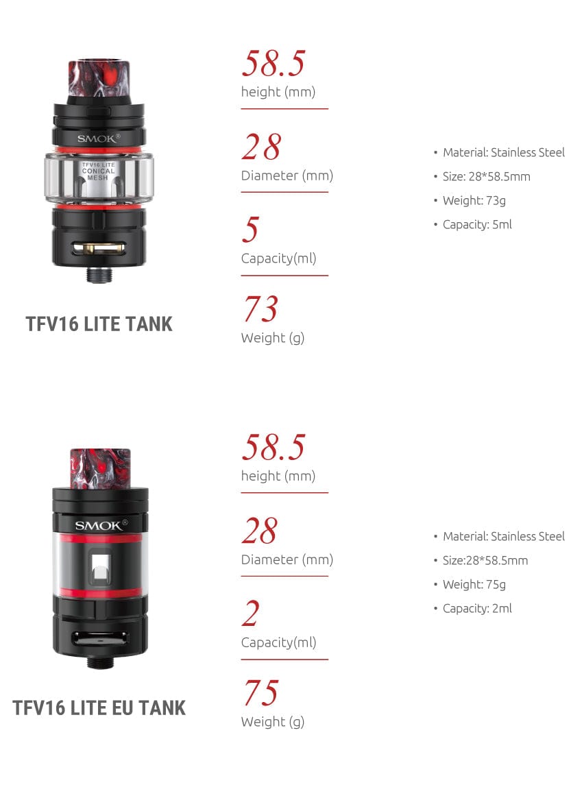 SMOK TFV16 Lite Sub-Ohm Tank