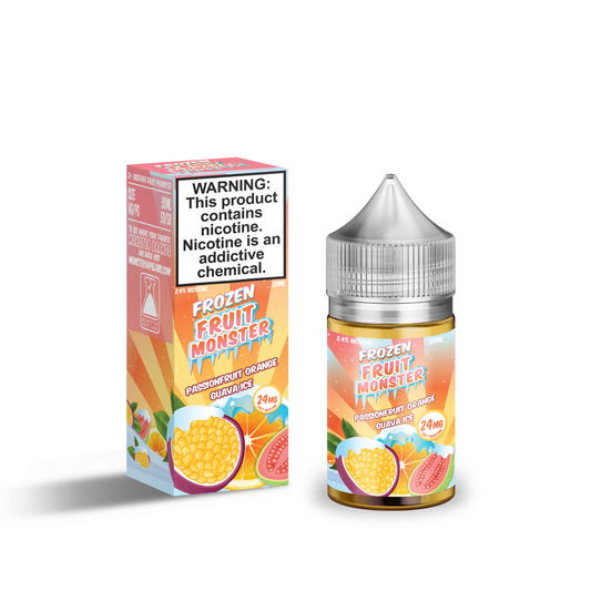 Passionfruit Orange Guava ICE - Frozen Fruit Monster Salts - 30mL
