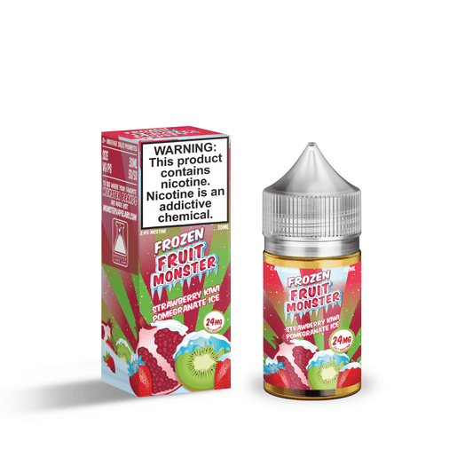 Strawberry Kiwi Pomegranate ICE - Frozen Fruit Monster Salts - 30mL