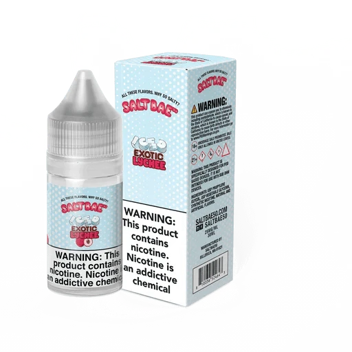 elf bar vape uk ICED Exotic Lychee SALT - Salt Bae 50 - Salt Nic