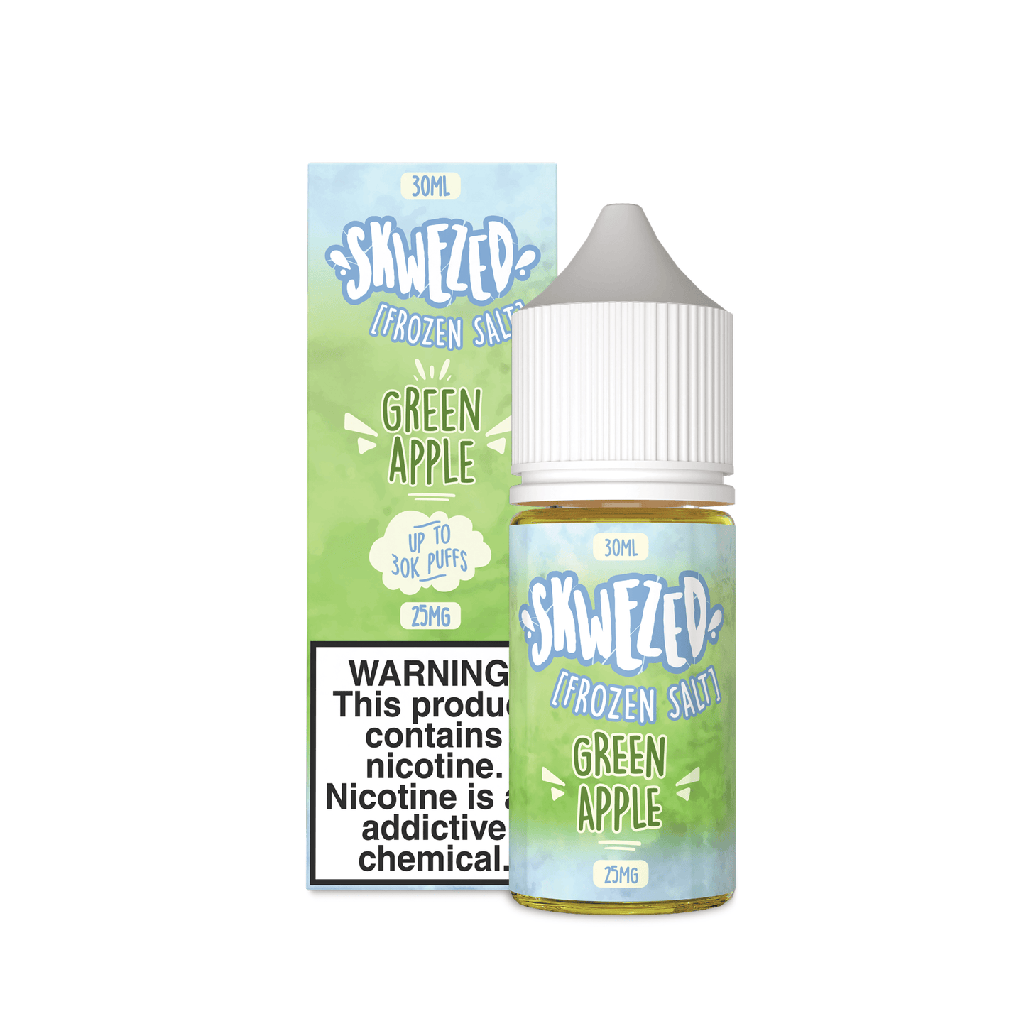FROZEN Green Apple (Green Pucker) SALT - Skwezed - 30mL