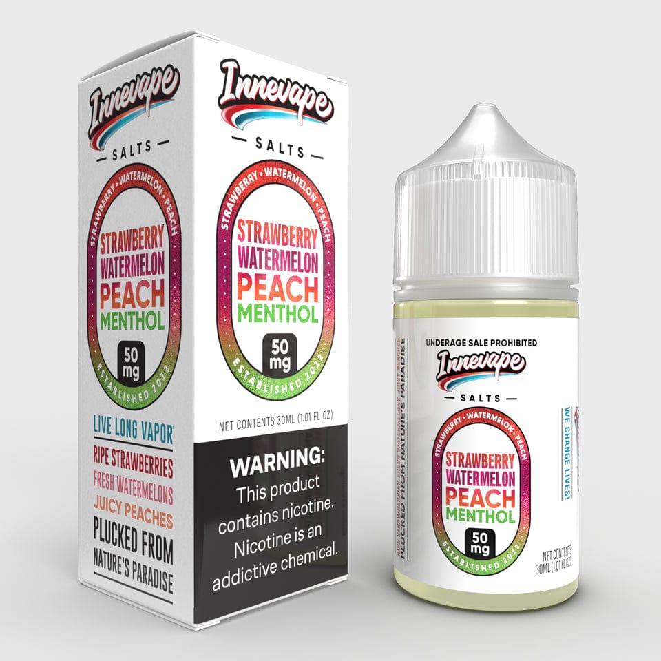 Strawberry Watermelon Peach Menthol SALT - Innevape E-Liquids - 30mL