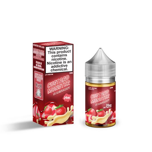 Strawberry - Custard Monster Salts - 30mL