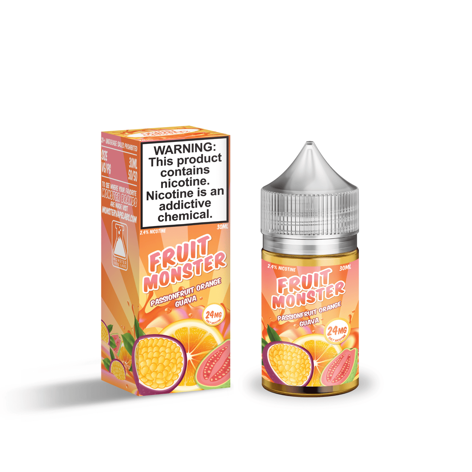Passionfruit Orange Guava - Fruit Monster Salts - 30mL