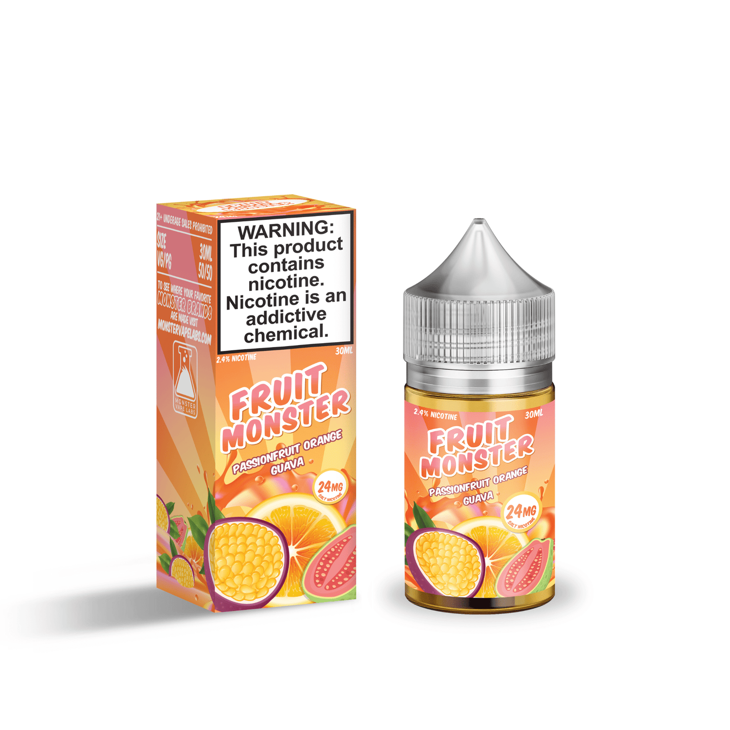 Passionfruit Orange Guava - Fruit Monster Salts - Giant Vapes Passionfruit Orange Guava - Fruit Monster Salts - Giant Vapes