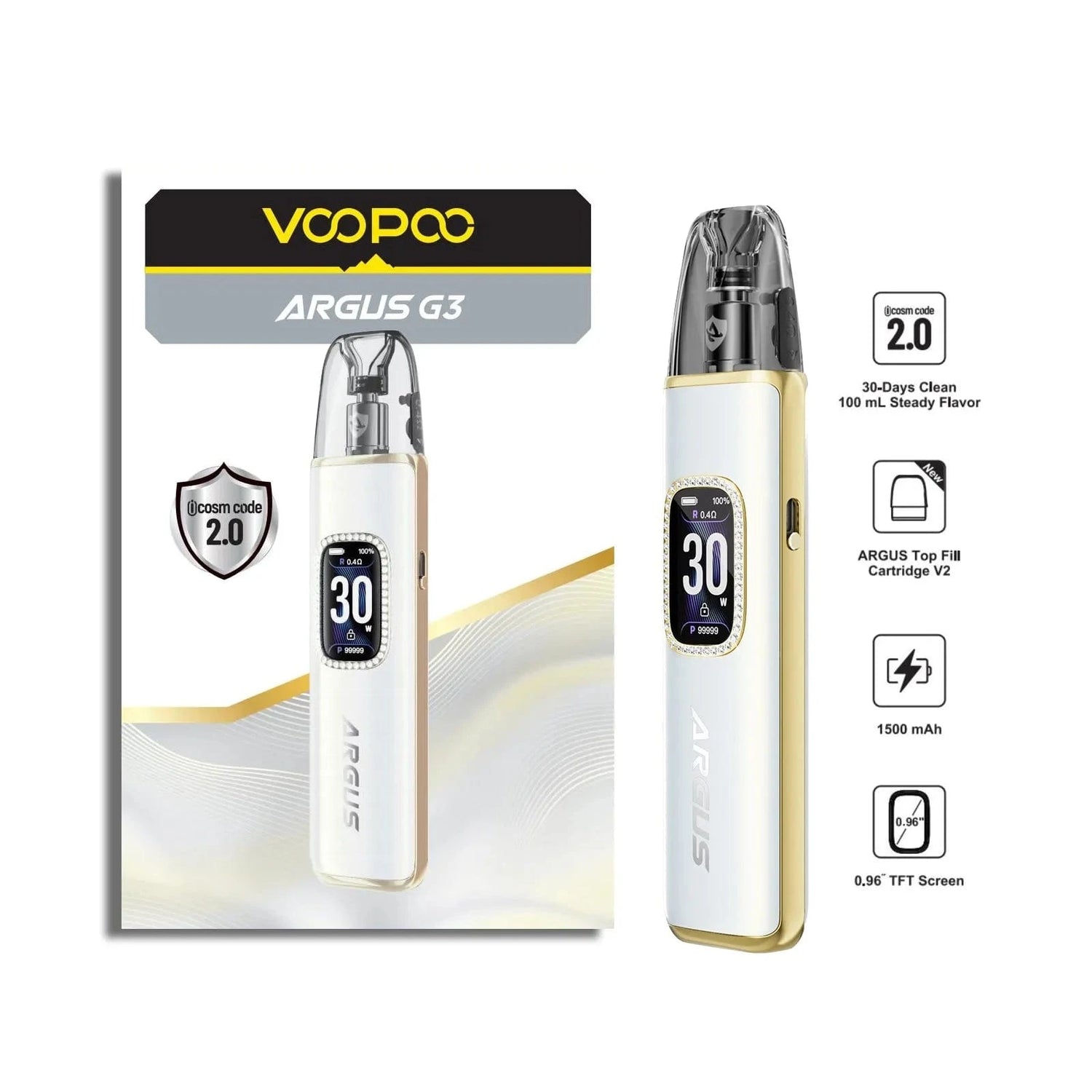 VOOPOO Argus G3 30W Pod System - Vape Pod Kit | Giant Vapes VOOPOO Argus G3 30W Pod System - Vape Pod Kit | Giant Vapes