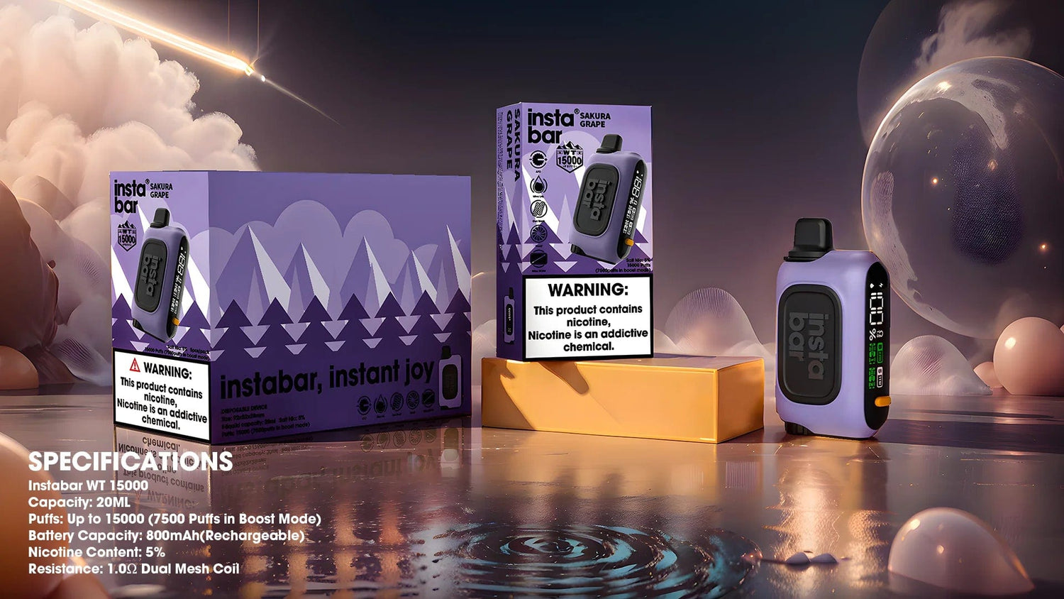 InstaBar WT15000 Disposable - Vape Disposable | Giant Vapes InstaBar WT15000 Disposable - Vape Disposable | Giant Vapes