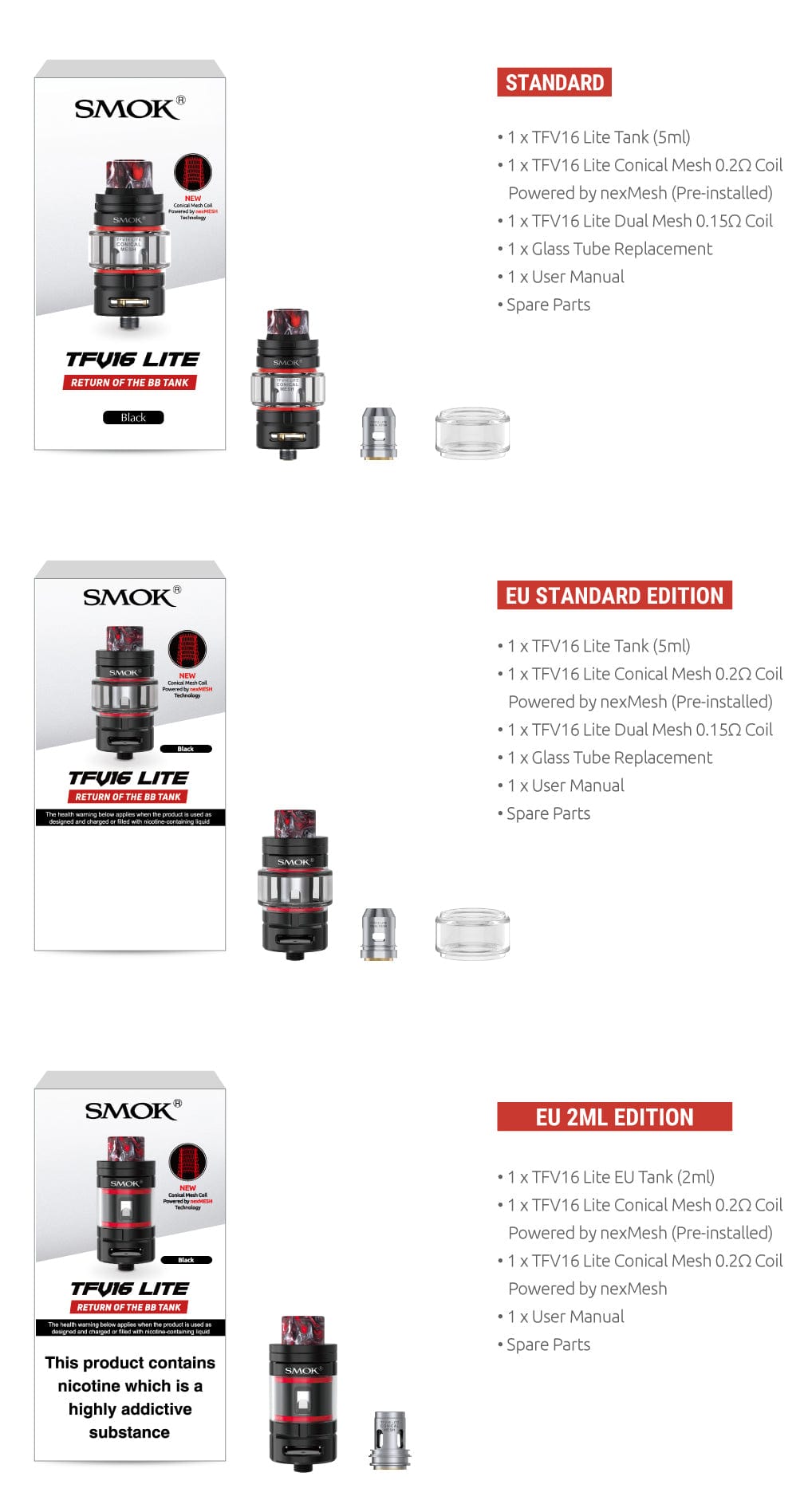 SMOK TFV16 Lite Sub-Ohm Tank