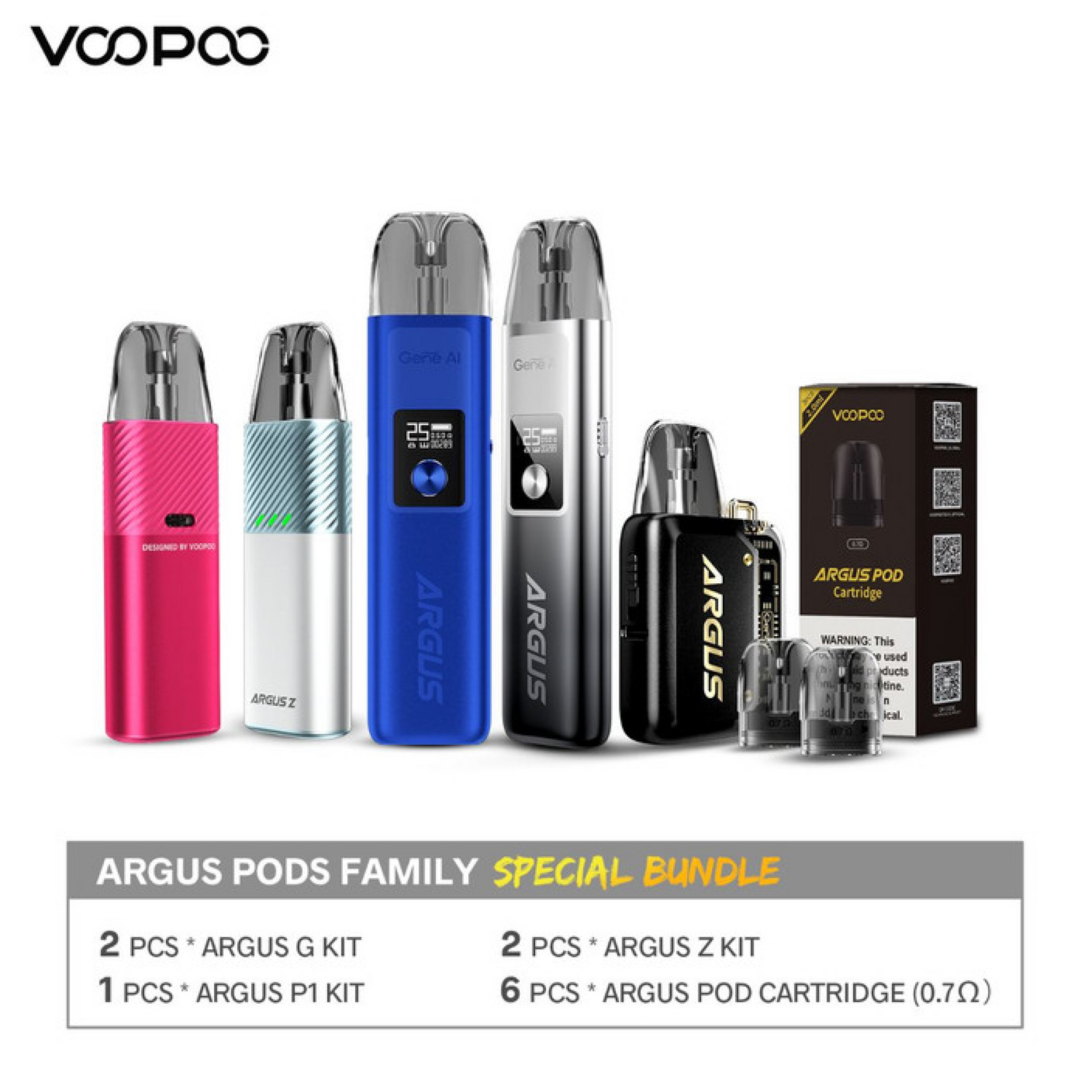 VOOPOO Argus Pods Family Special Bundle