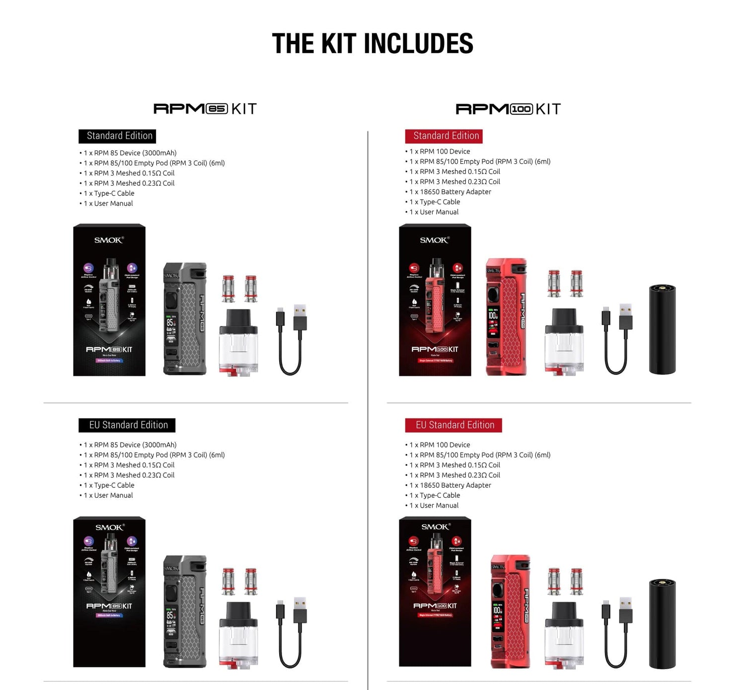SMOK RPM 100 Pod Mod Kit - SMOKTech - Giant Vapes SMOK RPM 100 Pod Mod Kit - SMOKTech - Giant Vapes