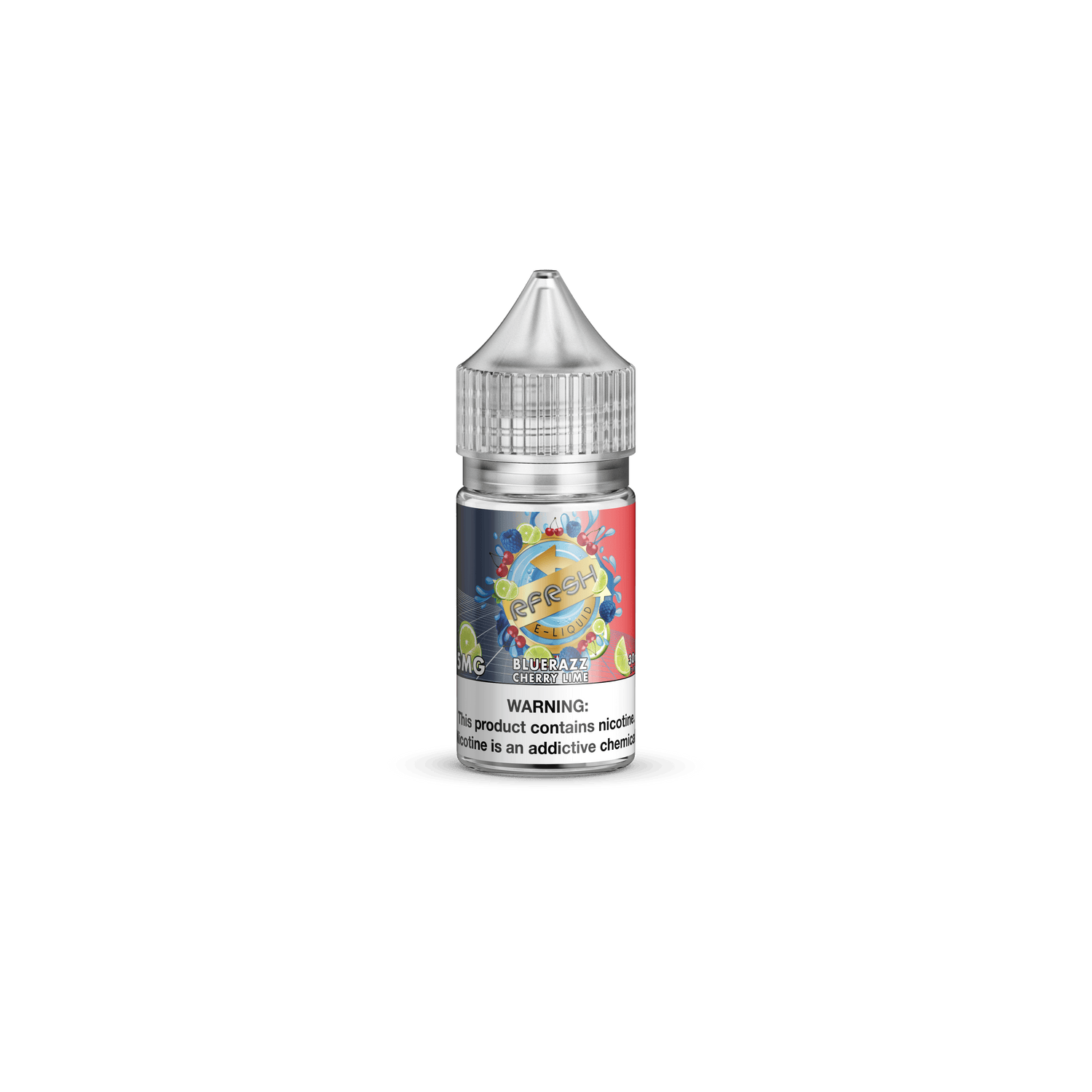 RFRSH Blue Raz Cherry Lime SALT - North Shore Vapor - 30mL