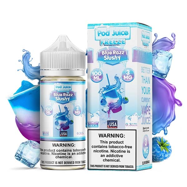 Blue Razz Slushy FREEZE - Pod Juice - 100mL