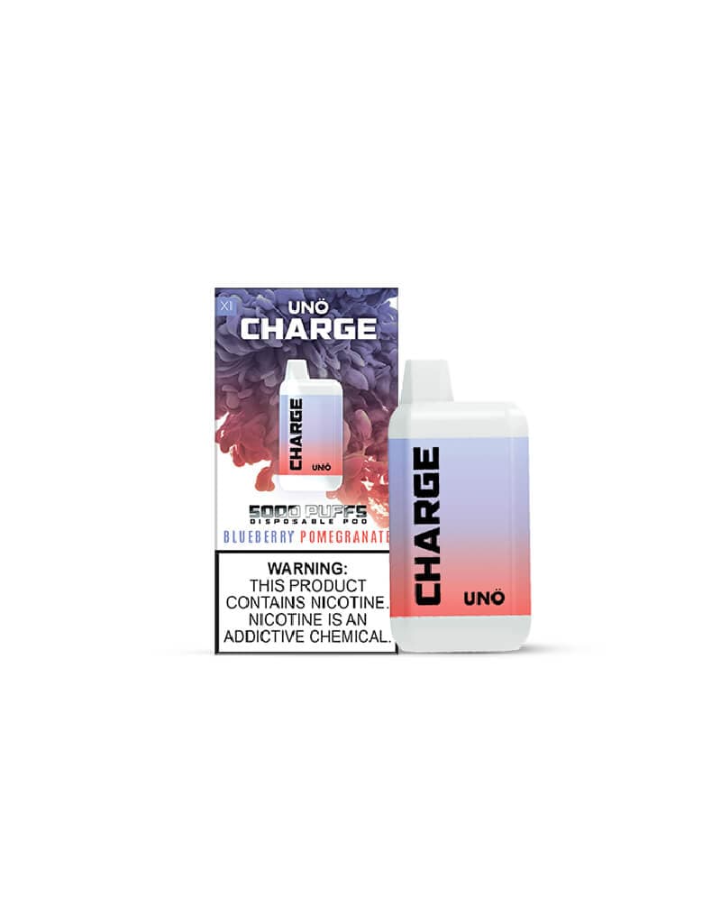 blueberry pomegranate disposable vape UNO Charge 5000 Puff Vape Disposable