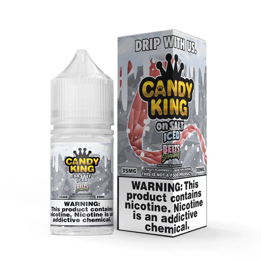 Strawberry Belts SALT on ICE - Candy King On SALT - 30mL