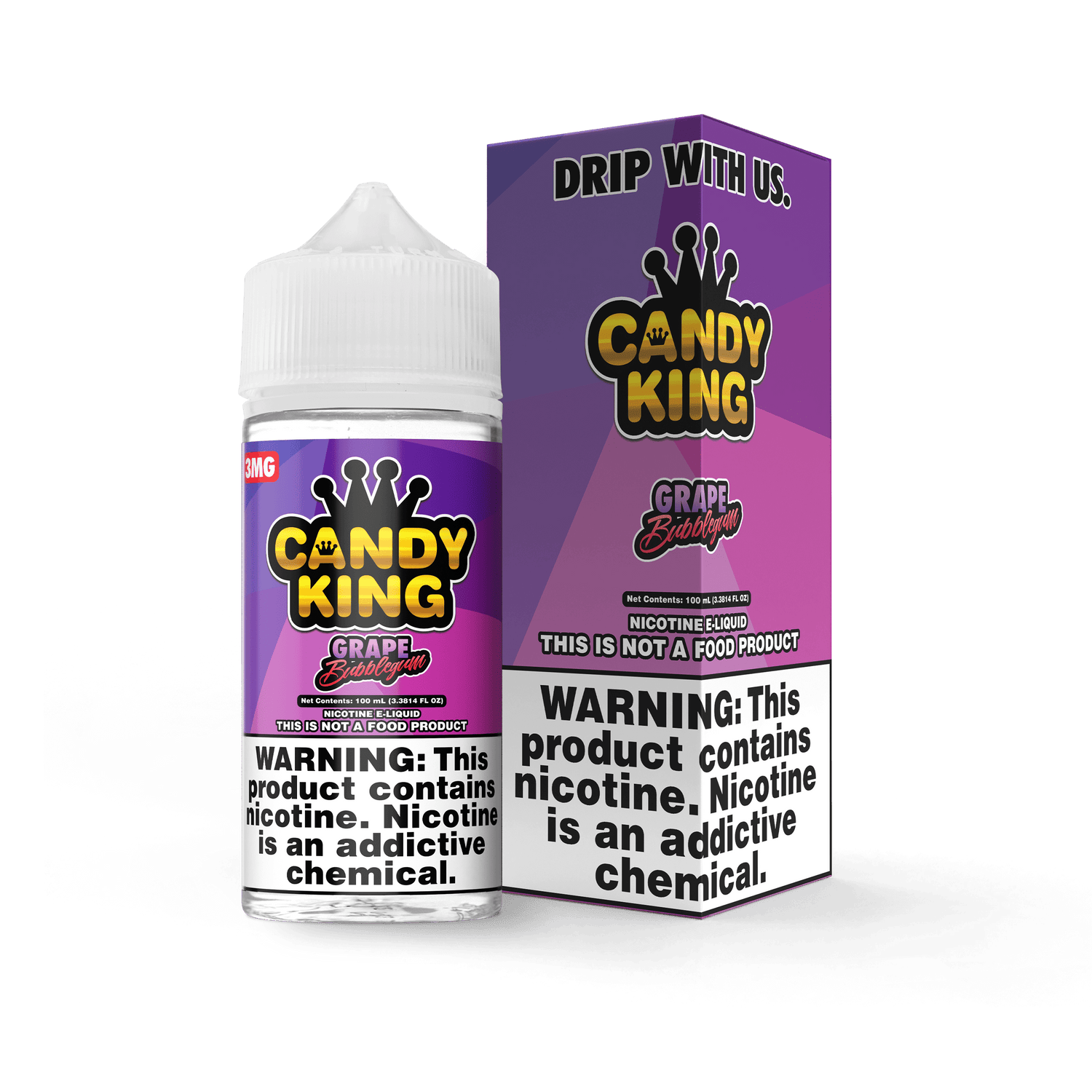 Grape (Bubblegum Series) Candy King - Vape Juice | Giant Vapes Grape (Bubblegum Series) Candy King - Vape Juice | Giant Vapes