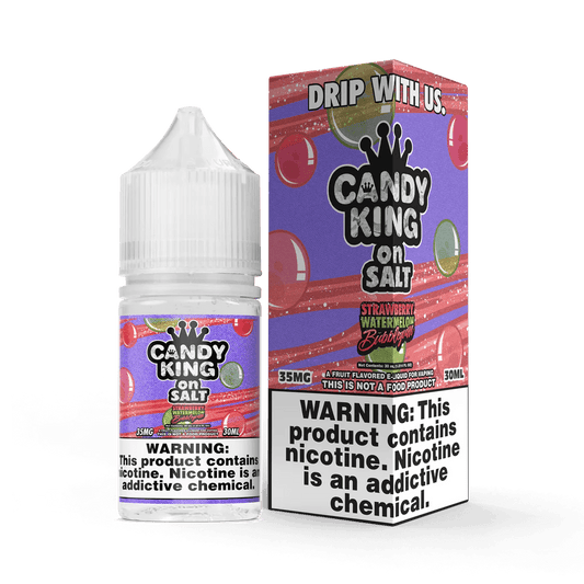 Strawberry Watermelon Bubblegum SALT - Candy King On SALT - 30mL