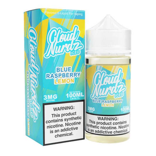 Iced Blue Raspberry Lemon - Cloud Nurdz - 100mL