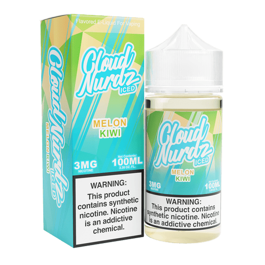 Iced Melon Kiwi - Cloud Nurdz - 100mL