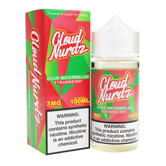 Sour Watermelon Strawberry - Cloud Nurdz - 100mL