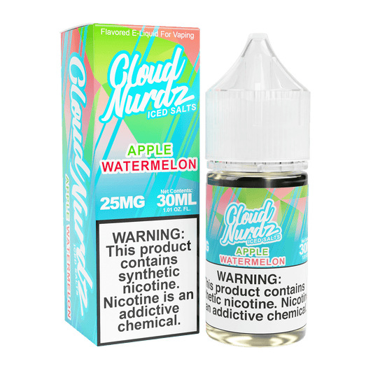 ICED Apple Watermelon - Cloud Nurdz Salts - 30mL