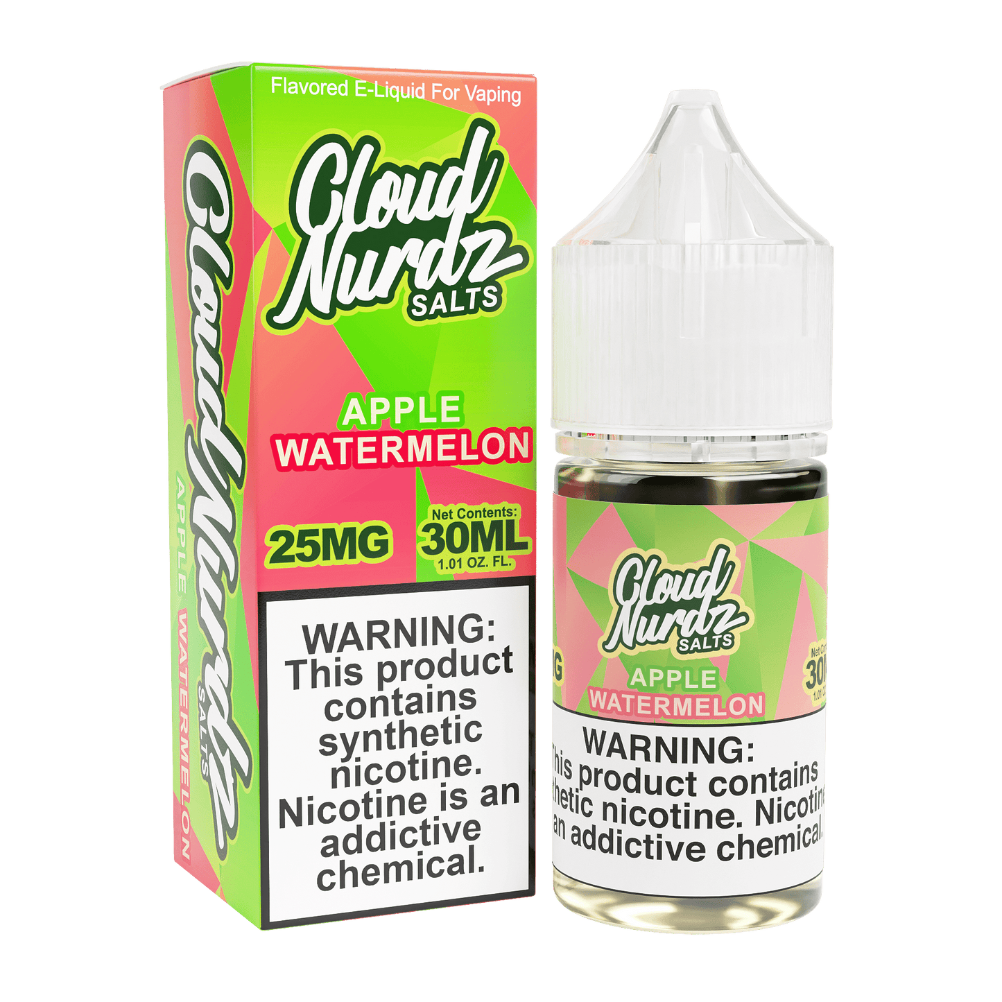 Apple Watermelon - Cloud Nurdz Salts - 30mL