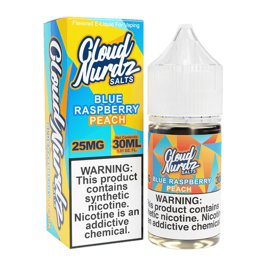 Blue Raspberry Peach - Cloud Nurdz Salts - 30mL