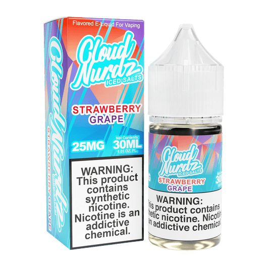 ICED Grape Strawberry - Cloud Nurdz Salts - 30mL