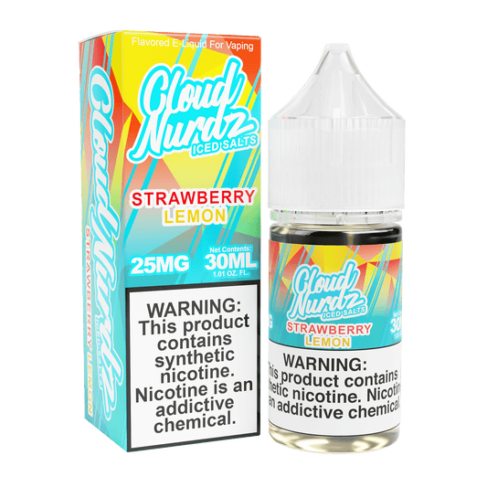 ICED Strawberry Lemon - Cloud Nurdz Salts - 30mL