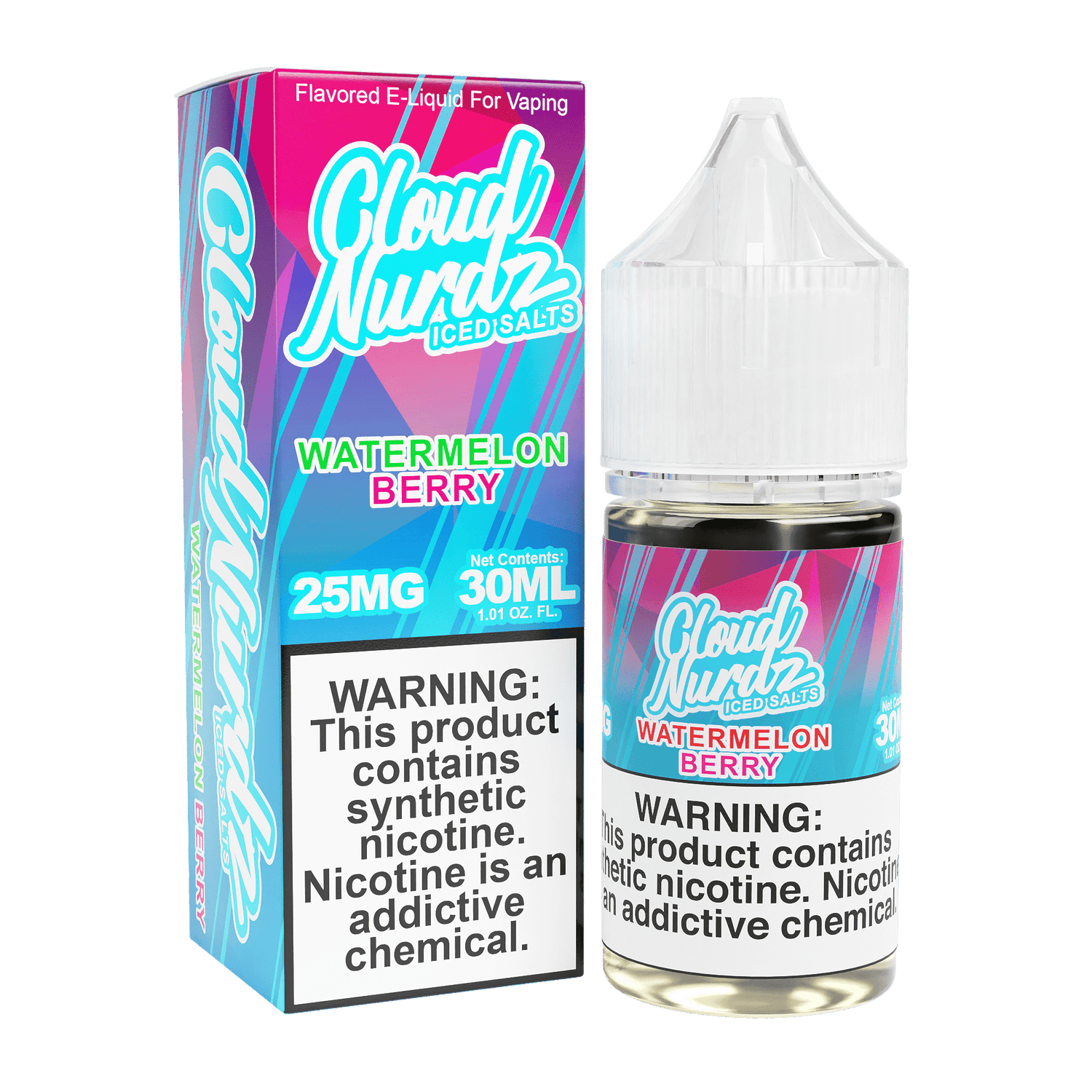 Iced Watermelon Berry - Cloud Nurdz Salts - 30mL-Giant Vapes-Nic Salt Iced Watermelon Berry - Cloud Nurdz Salts - 30mL-Giant Vapes-Nic Salt