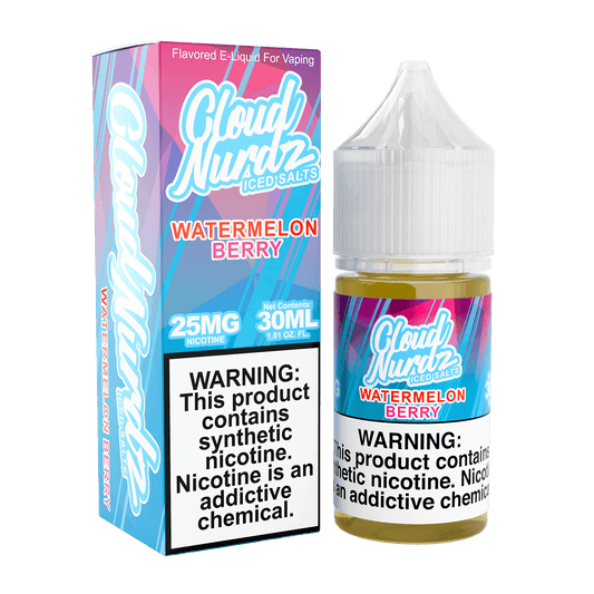 ICED Watermelon Berry SALT - Cloud Nurdz - 30mL