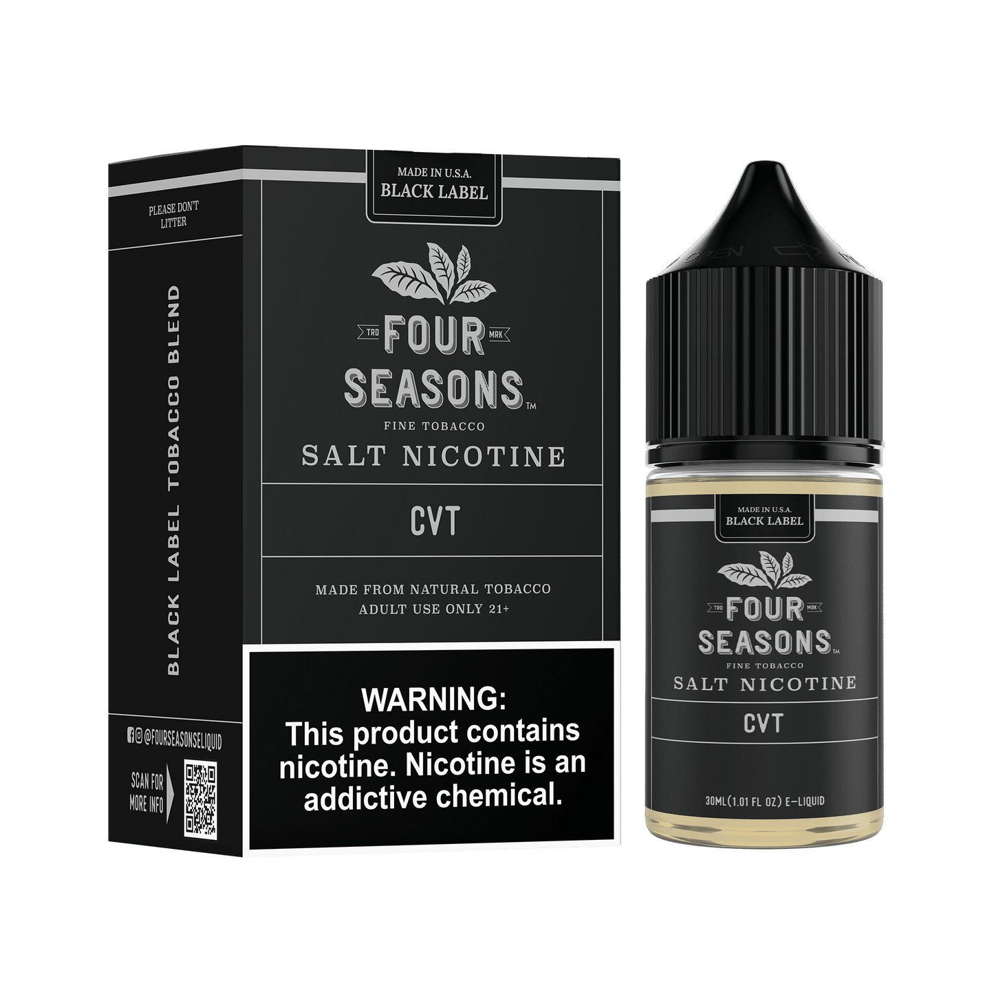 Custard Vanilla Tobacco (CVT) SALT - Four Seasons - 30mL