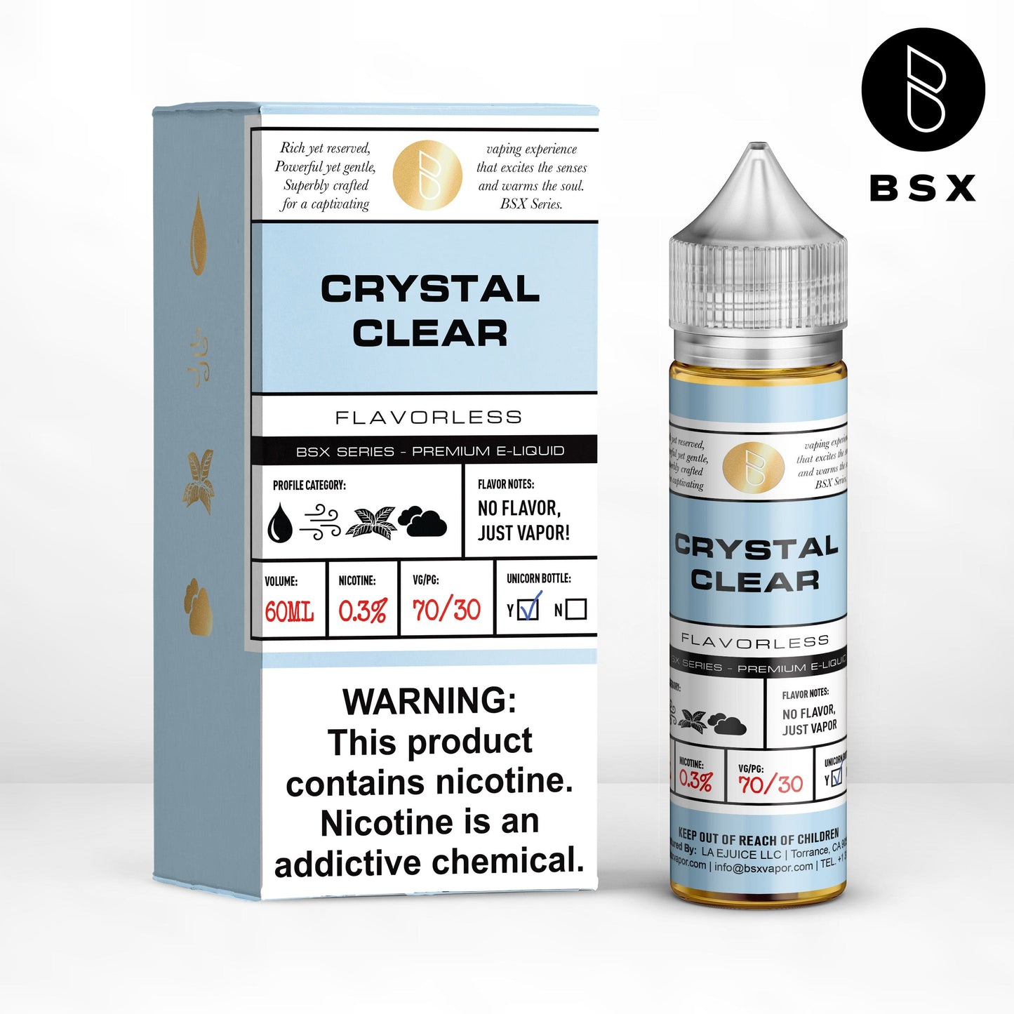 Crystal Clear - BSX Series - 60mL