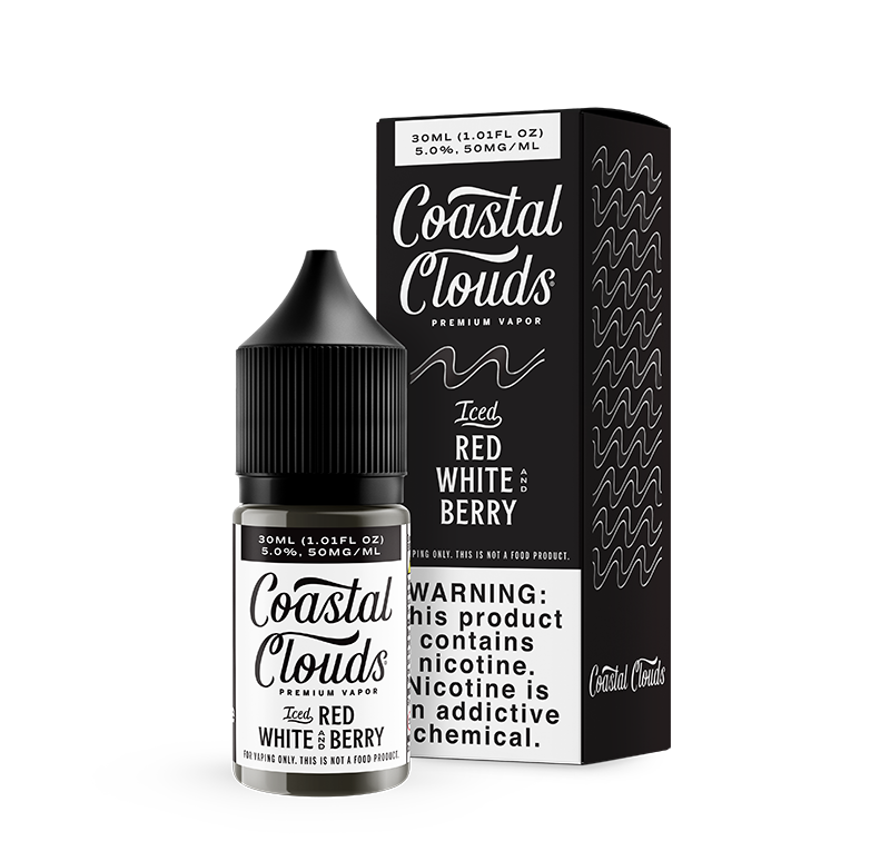 Iced Red White And Berry Salt - Coastal Clouds - 30ml